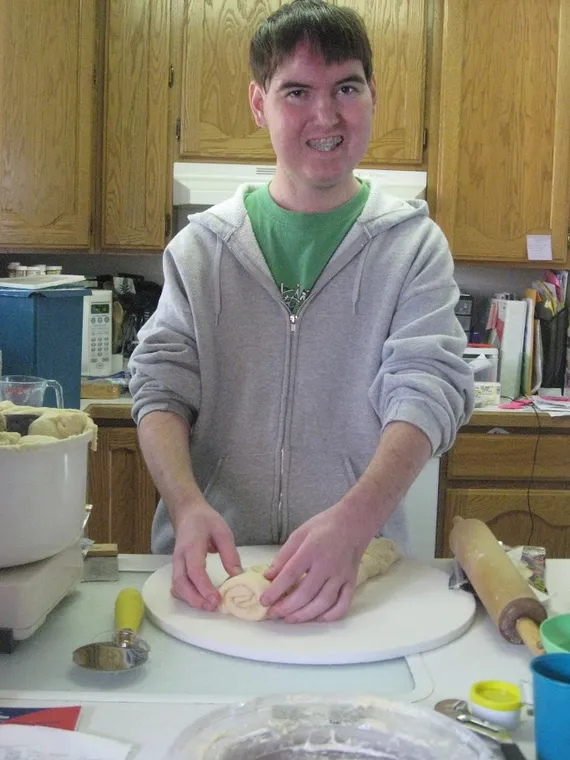 Alex baking bread